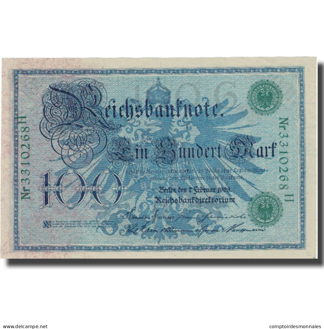 Billet, Allemagne, 100 Mark, 1908, 1908-02-07, KM:34, SUP - 100 Mark