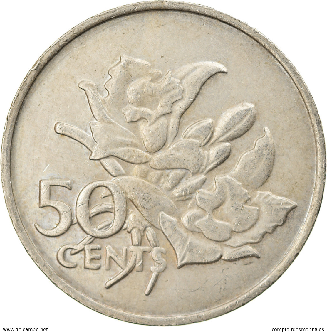 Monnaie, Seychelles, 50 Cents, 1977, British Royal Mint, TTB, Copper-nickel - Seychelles