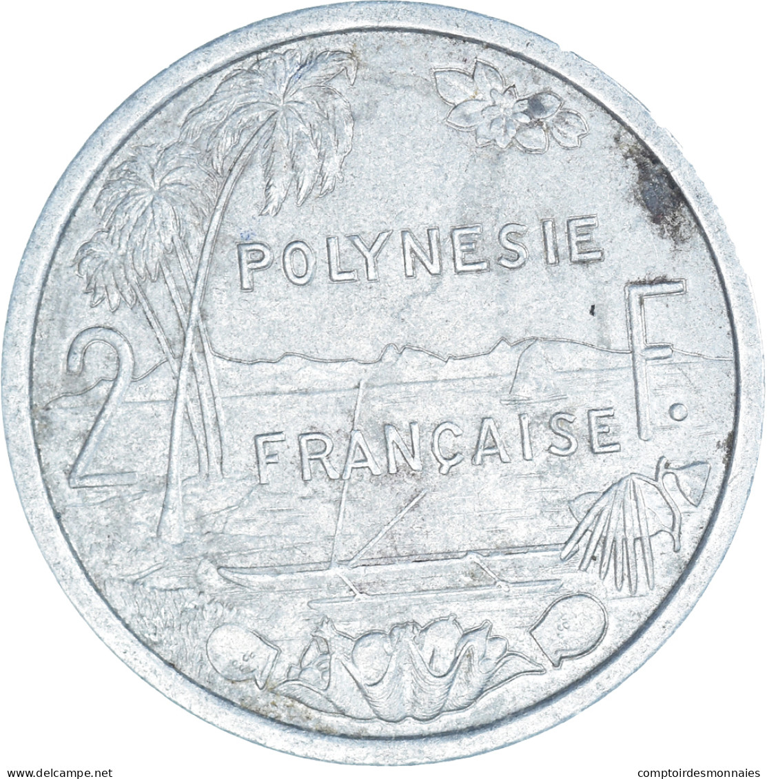 Monnaie, Polynésie Française, 2 Francs, 1979 - Frans-Polynesië