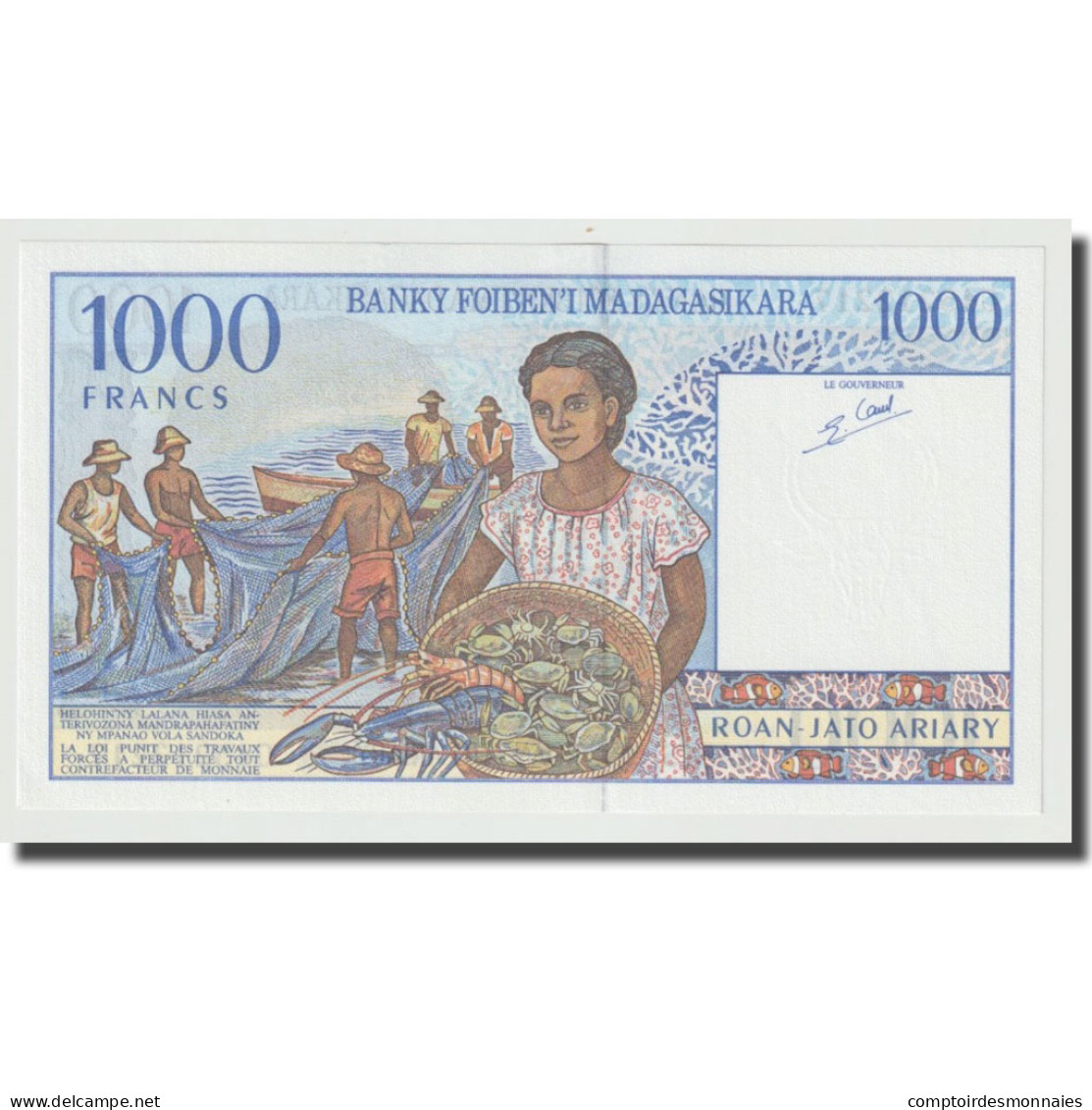 Billet, Madagascar, 1000 Francs = 200 Ariary, Undated (1994), KM:76b, NEUF - Madagascar