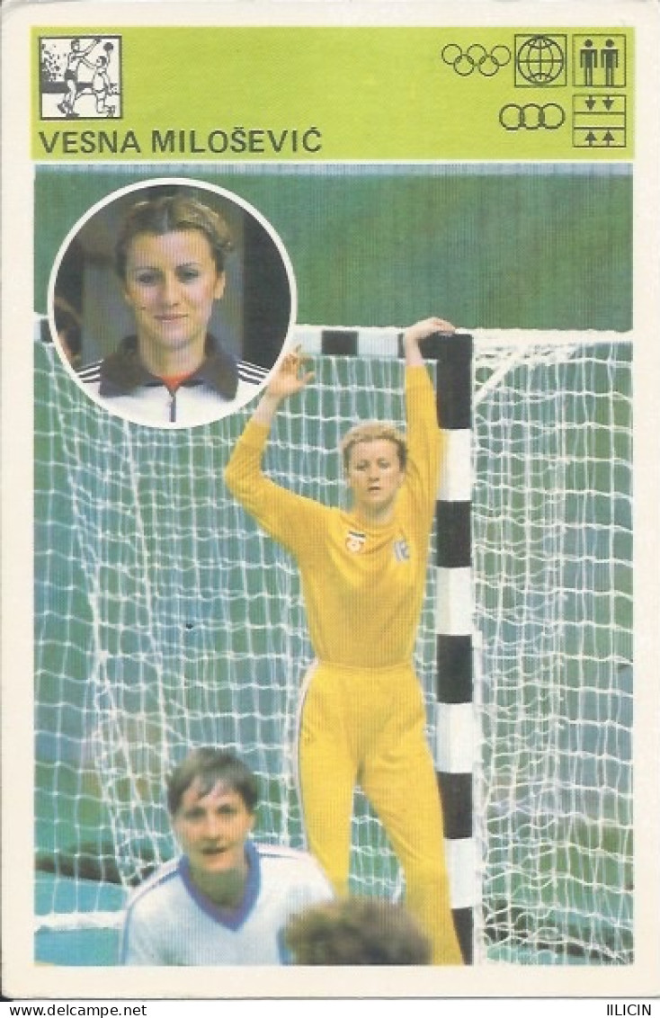 Trading Card KK000301 - Svijet Sporta Handball Yugoslavia Serbia Vesna Milosevic 10x15cm - Handball