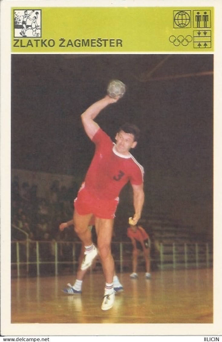 Trading Card KK000303 - Svijet Sporta Handball Yugoslavia Croatia Zlatko Zagmester 10x15cm - Handbal