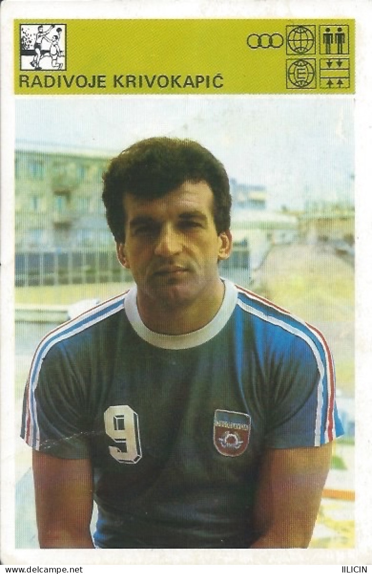 Trading Card KK000304 - Svijet Sporta Handball Yugoslavia Serbia Radivoje Krivokapic 10x15cm - Handbal