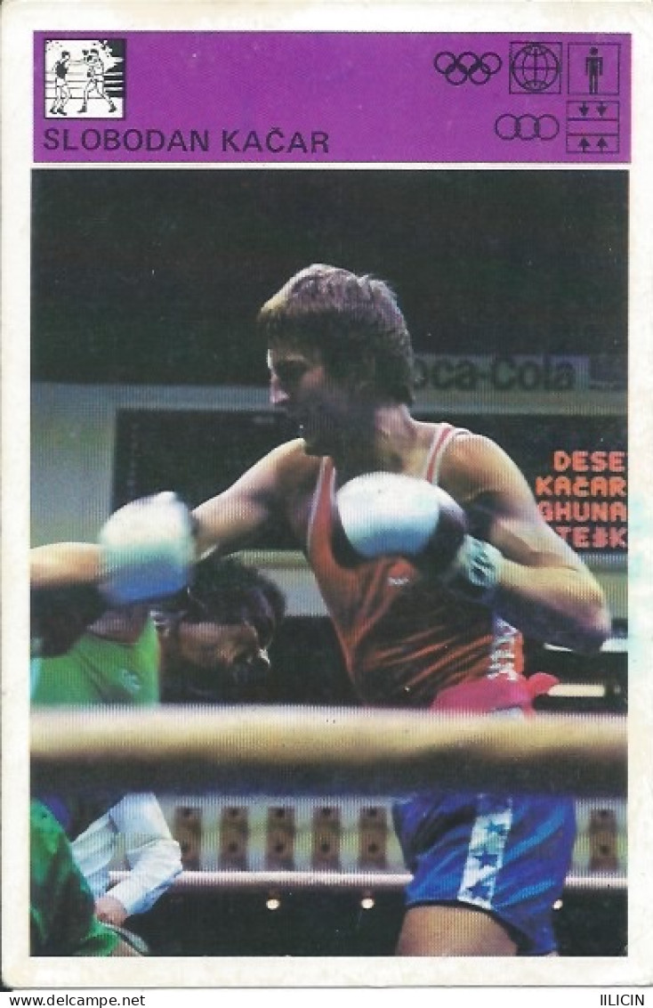 Trading Card KK000312 - Svijet Sporta Boxing Yugoslavia Serbia Slobodan Kacar 10x15cm - Tarjetas