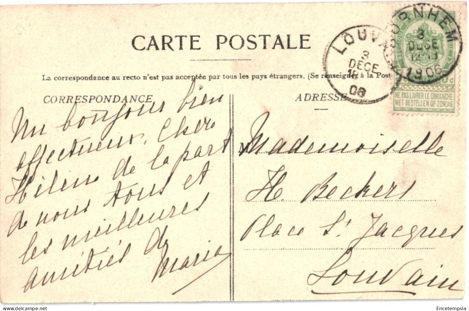 CPA Carte Postale Belgique Tamise Effet De Lune Sur L'Escaut 1908  VM65244ok - Temse