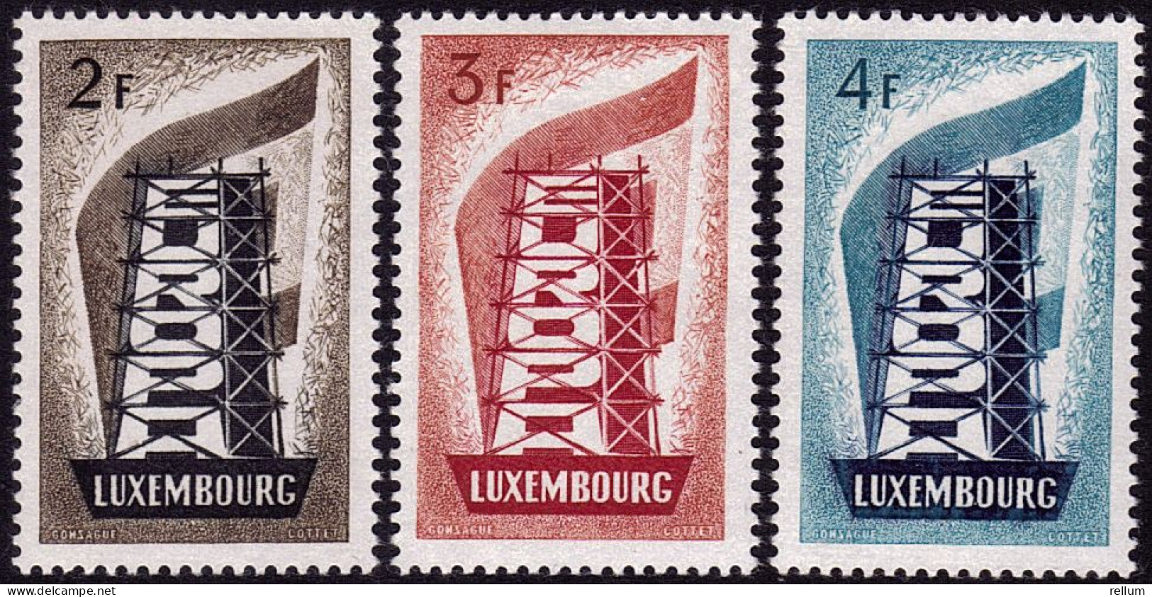 Luxembourg - Europa CEPT 1956 - Yvert Nr. 514/516 - Michel Nr. 555/557 ** - 1956