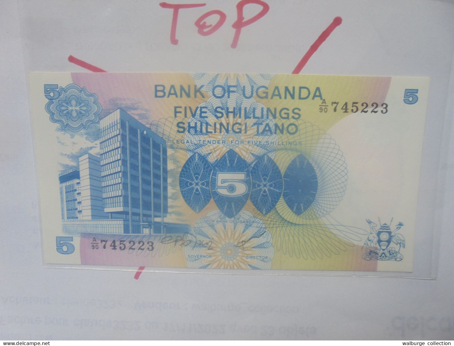 OUGANDA 5 SHILLINGS 1979 Neuf/UNC (B.29) - Uganda