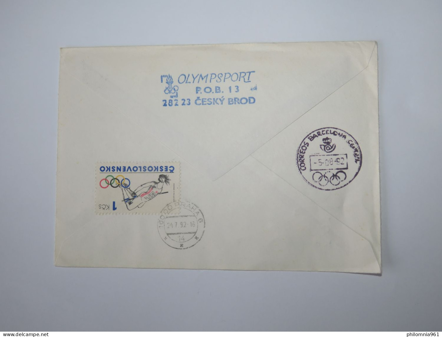 CZECHOSLOVAKIA  LILLEHA WINTER OLYMPIC GAMES 1994 AIRMAIL COVER 1994 - Luchtpost