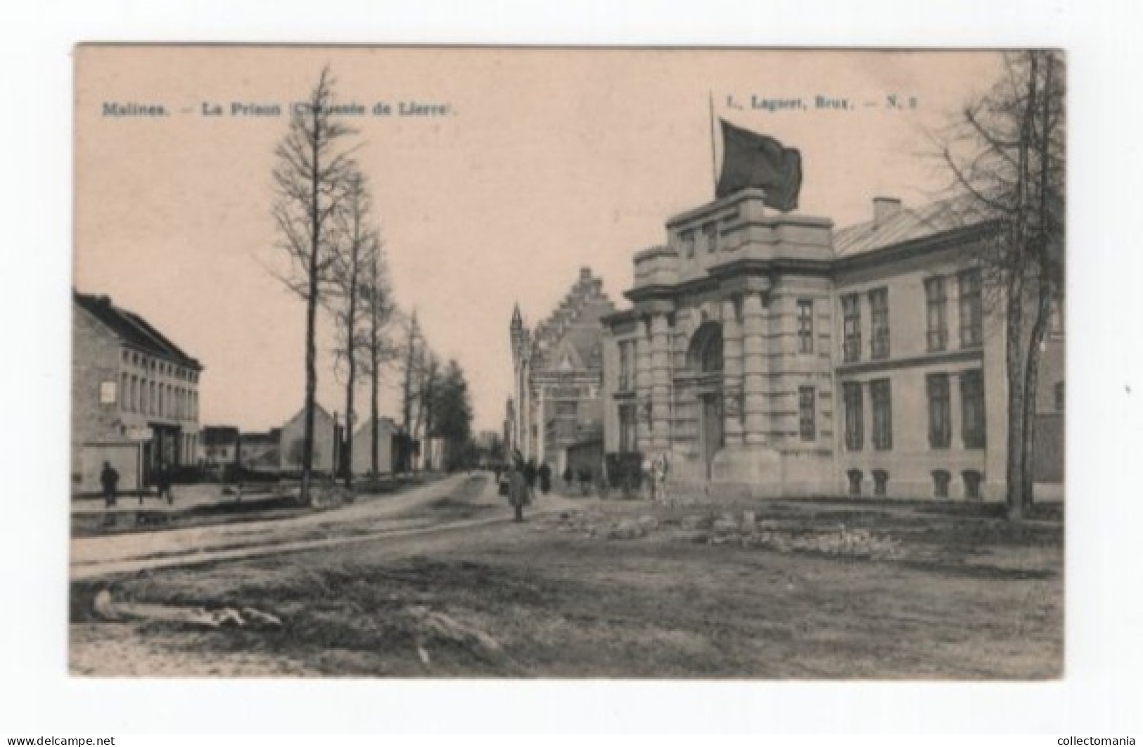 2 Oude Postkaarten Mechelen Liersesteenweg  Gevangenis 1908  Rad V Fortuin  Estaminet In De Keizerin 1919 - Meerhout