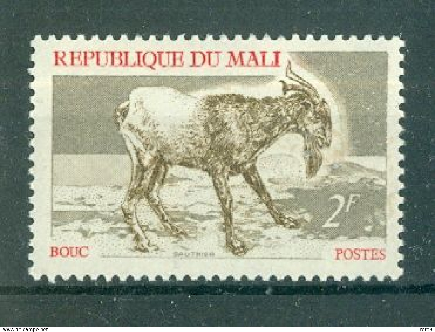 REPUBLIQUE DU MALI - N°125** MNH SCAN DU VERSO. Animaux Divers. - Mali (1959-...)