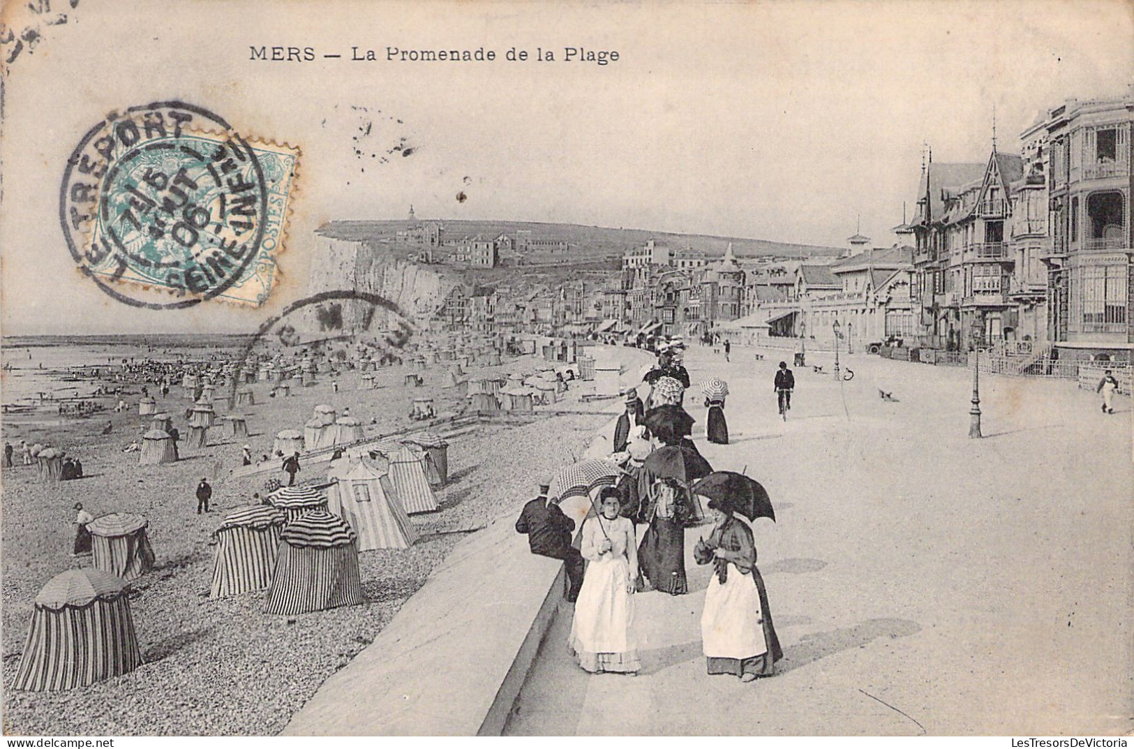 FRANCE - 80 - MERS - La Promenade De La Plage - Carte Postale Animée - Mers Les Bains