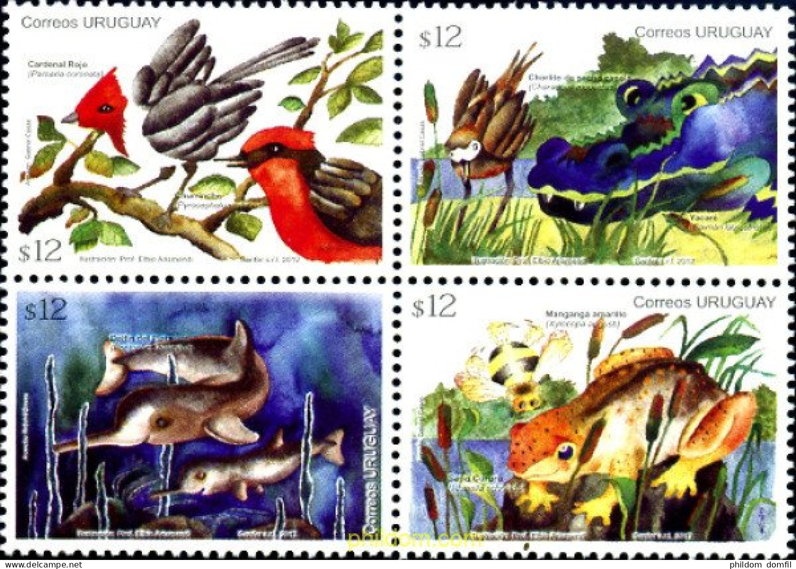 296421 MNH URUGUAY 2012 FAUNA - Spiders