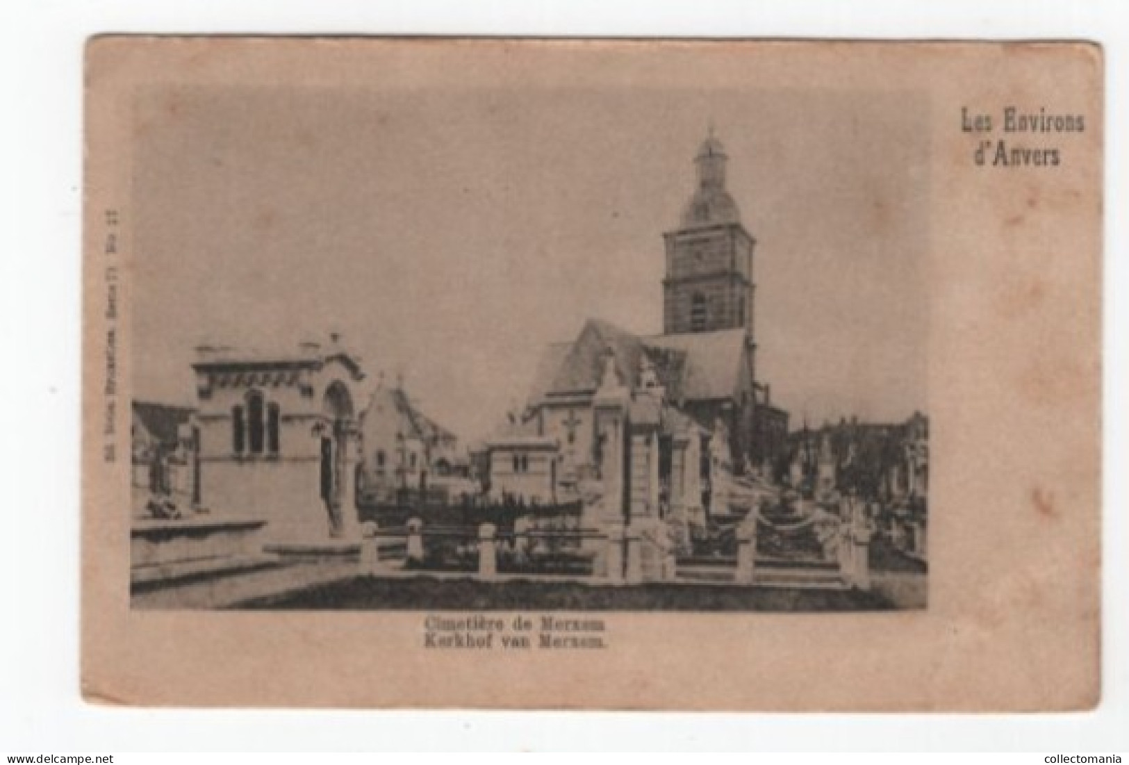 3 Oude Postkaarten Merxem Merksem Bredabaan 1907 St Bartholomëuskerk 1903 Kerkhof Uitgever Nels - Meerhout