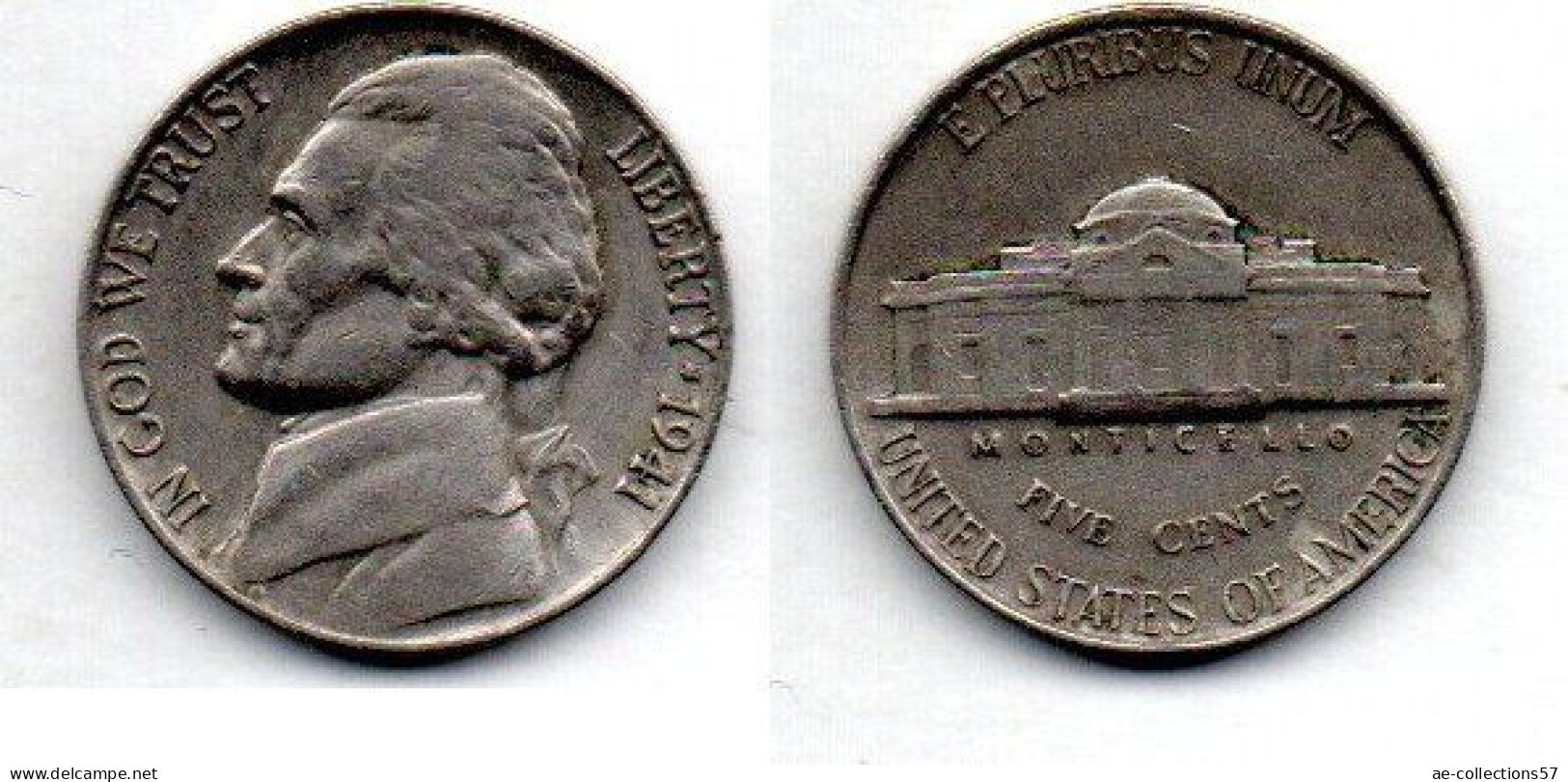 MA 21001 / USA 5 Cents 1941 TB+ - 1938-…: Jefferson