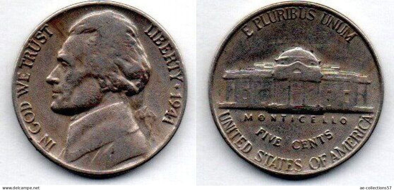 MA 21002 / USA 5 Cents 1941 TB - 1938-…: Jefferson