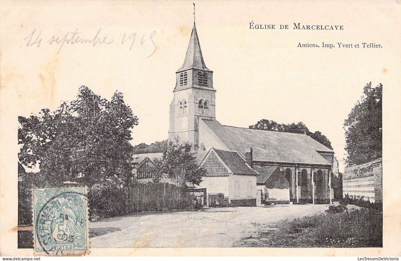 FRANCE - 80 - MARCELCAVE - église De Marcelcave - Carte Postale Animée - Other & Unclassified