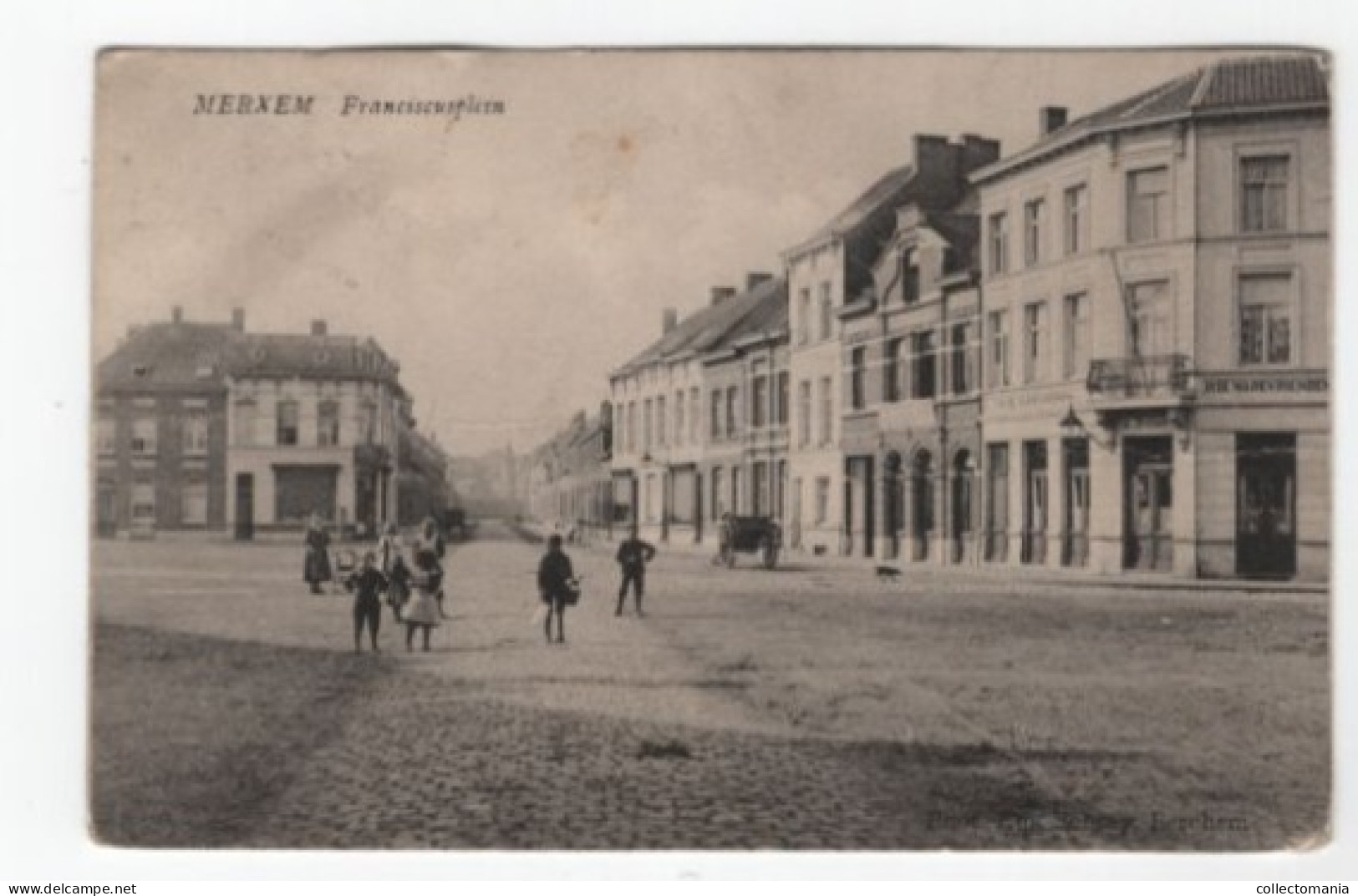 3 Oude Postkaarten Merxem MerksemBredabaan Villas Uitg. Hermans Hulde Aan De Blekken Lindestr  Franciscusplein  1913 - Meerhout