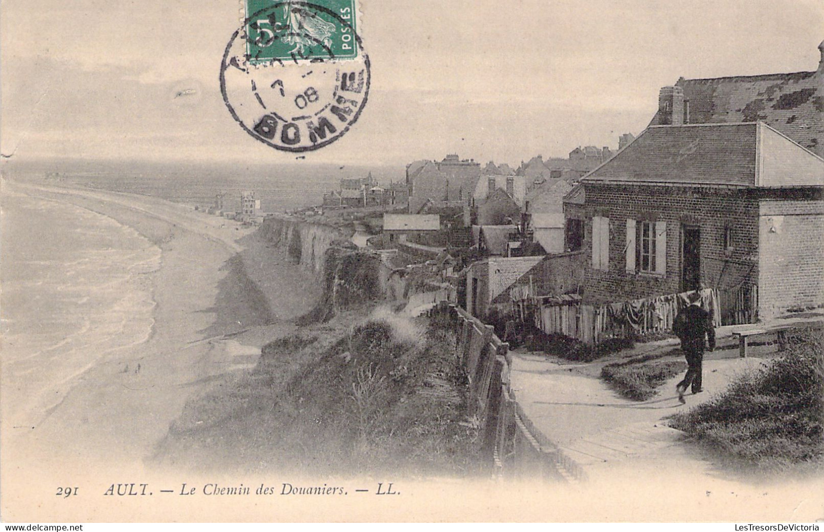 FRANCE - 80 - Ault - Le Chemin Des Douaniers - LL - Carte Postale Animée - Ault