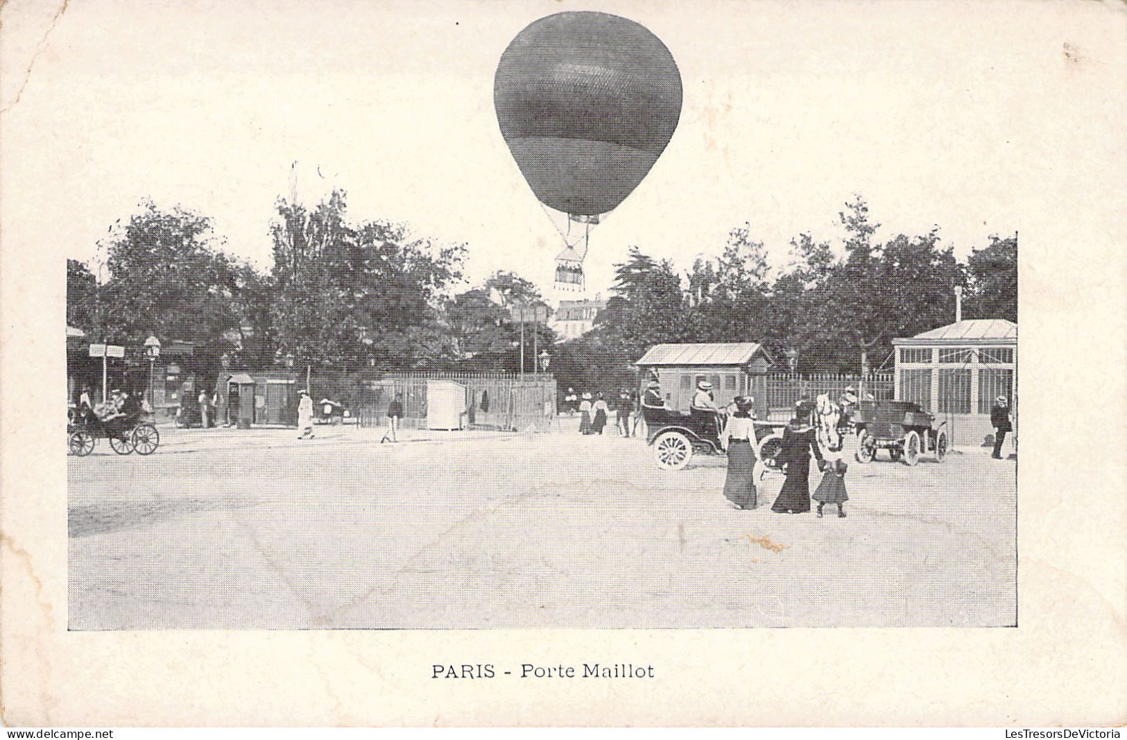 FRANCE - 75 - PARIS - PORTE MAILLOT - Dirigeable - Carte Postale Animée - Andere & Zonder Classificatie