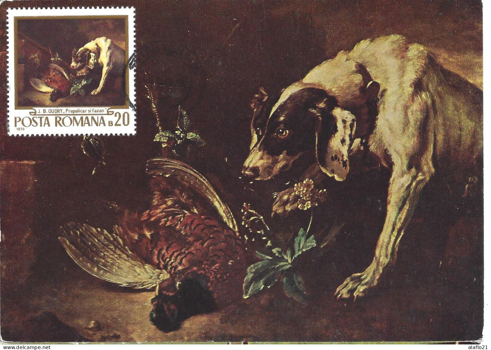 ROUMANIE - CARTE MAXIMUM - Yvert N° 2562 - TABLEAU De CHASSE - OEUVRE De Jean-Baptiste OUDRY - Tarjetas – Máximo