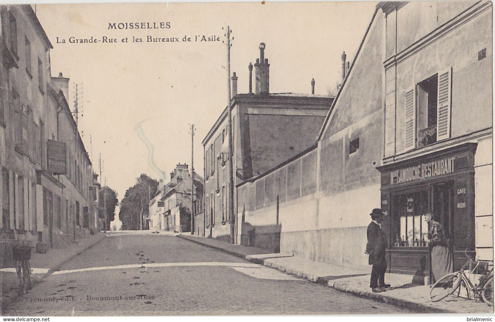 MOISSELLES   Grande Rue Et Les Bureaux De L'asile - Moisselles