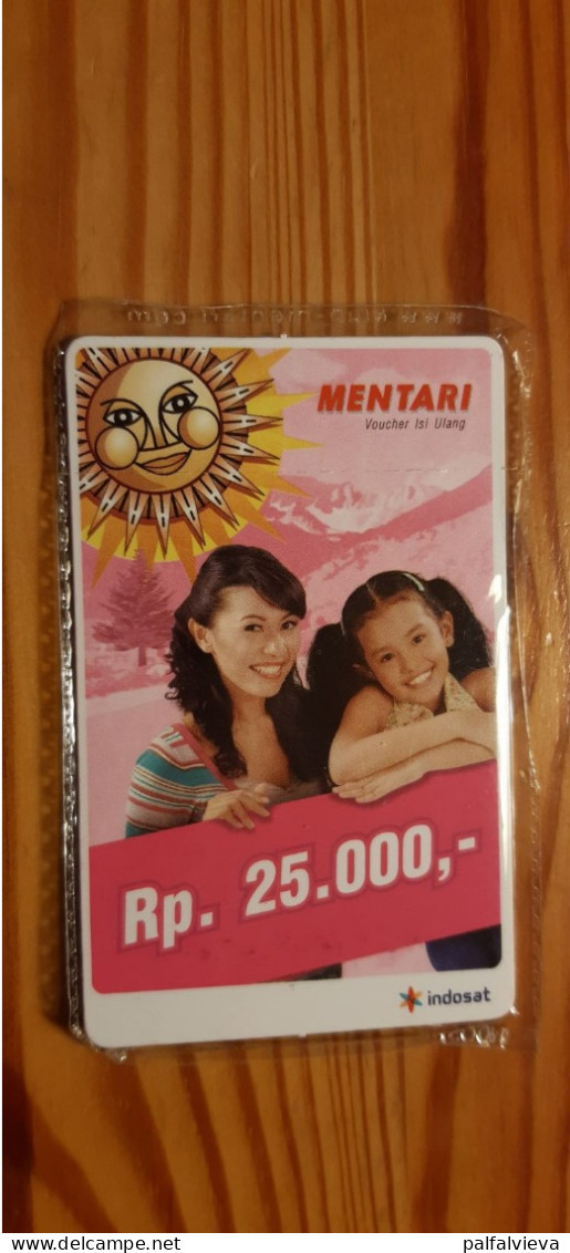 Prepaid Phonecard Indonesia, Mentari - Mint In Blister - Indonesien