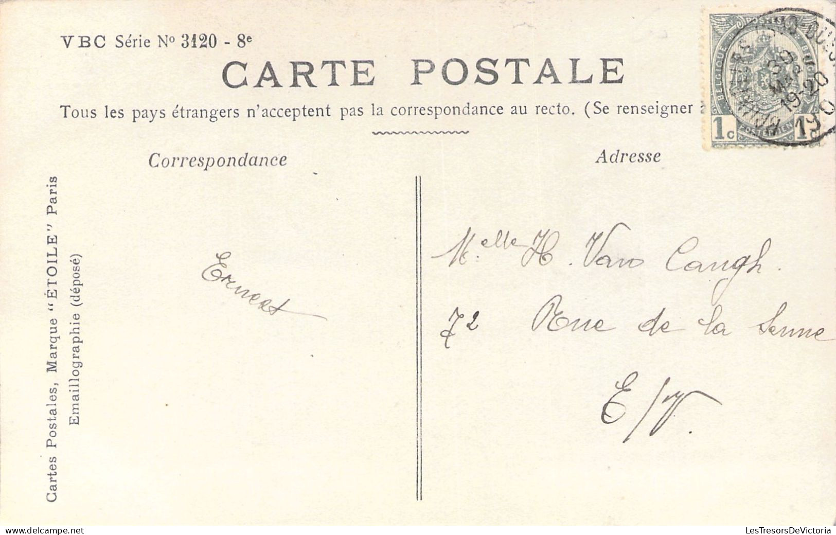 Pâques - Enfant Avec Une Frange Et Son Panier D'oeufs - Carte Postale Animée - Pasen