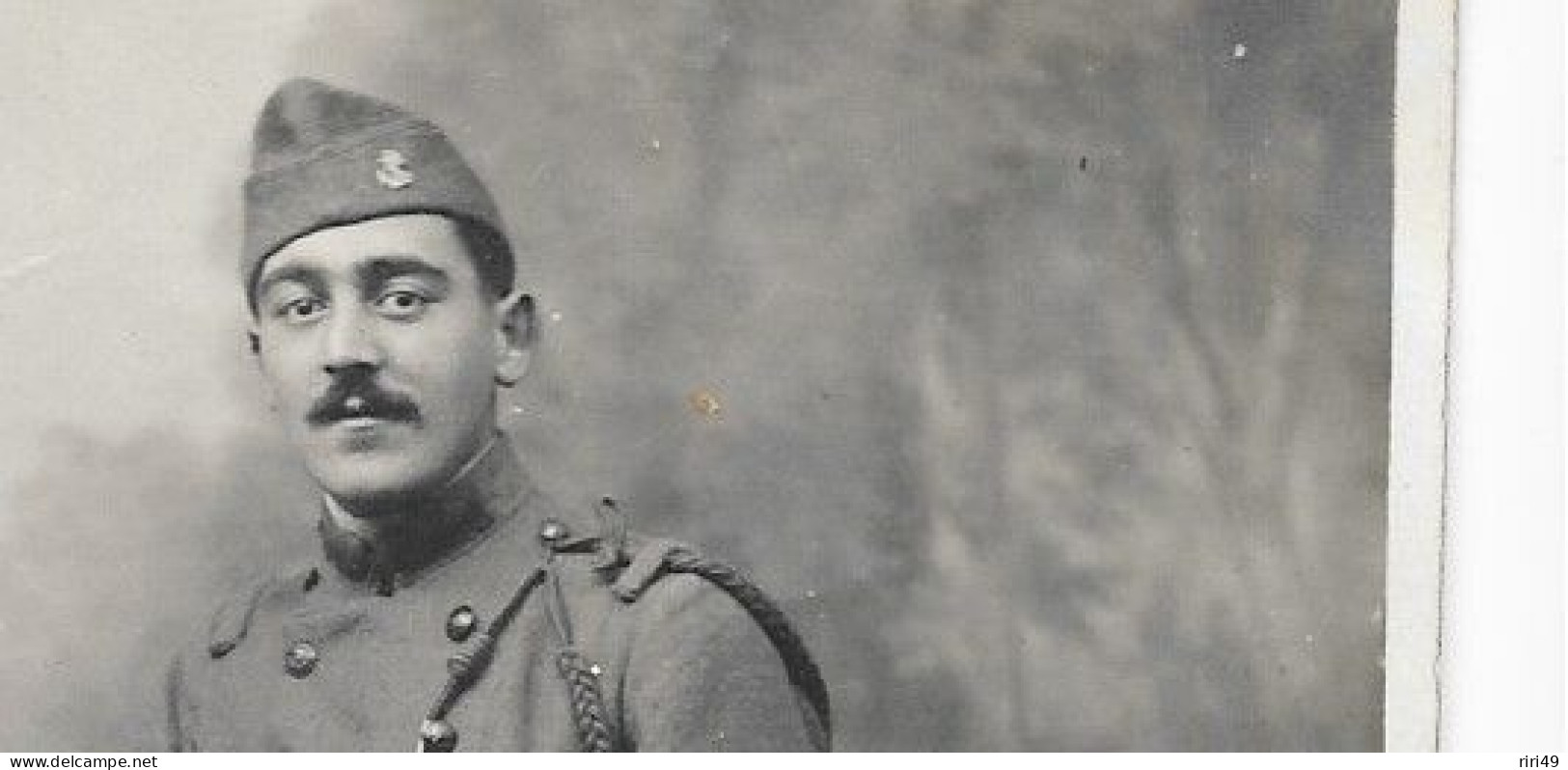 Cpa  Poilu, Guerre 14-18 Photographe à Rouen Dos Vierge, Voir Scannes Dos Vierge - Personajes