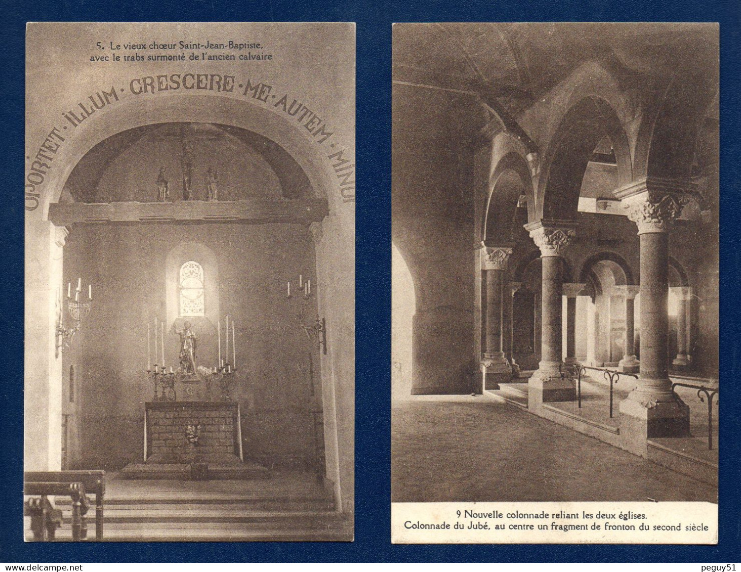 Roloux ( Fexhe-le-Haut-Clocher). Eglise Romane Millénaire Saint-Jean-Baptiste. Lot De 2 Cartes - Fexhe-le-Haut-Clocher