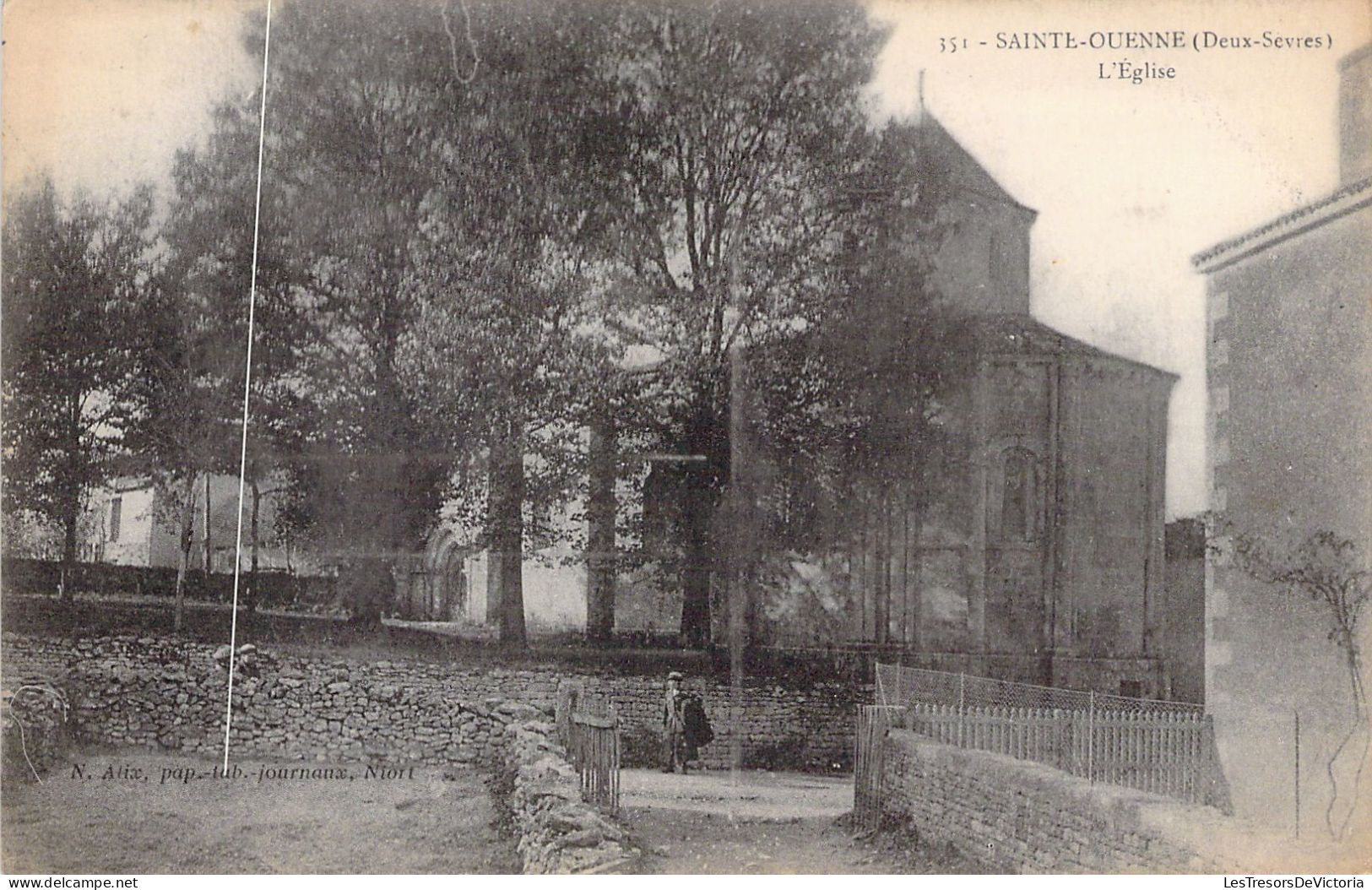 FRANCE - 79 - SAINTE OUENNE - L'Eglise - Carte Postale Ancienne - Andere & Zonder Classificatie