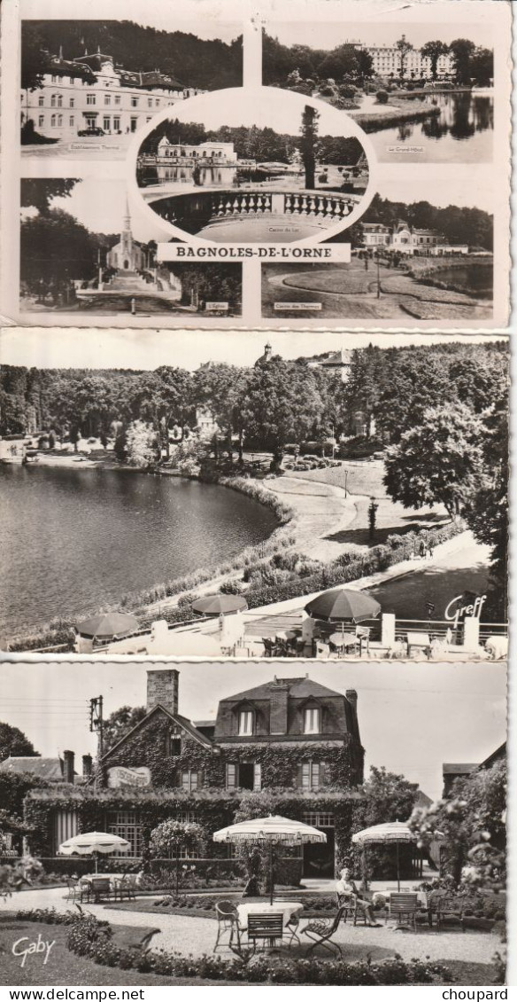 61 -   LOT DE 46 CARTES POSTALES SEMI MODERNES  DE BAGNOLES DE L'ORNE