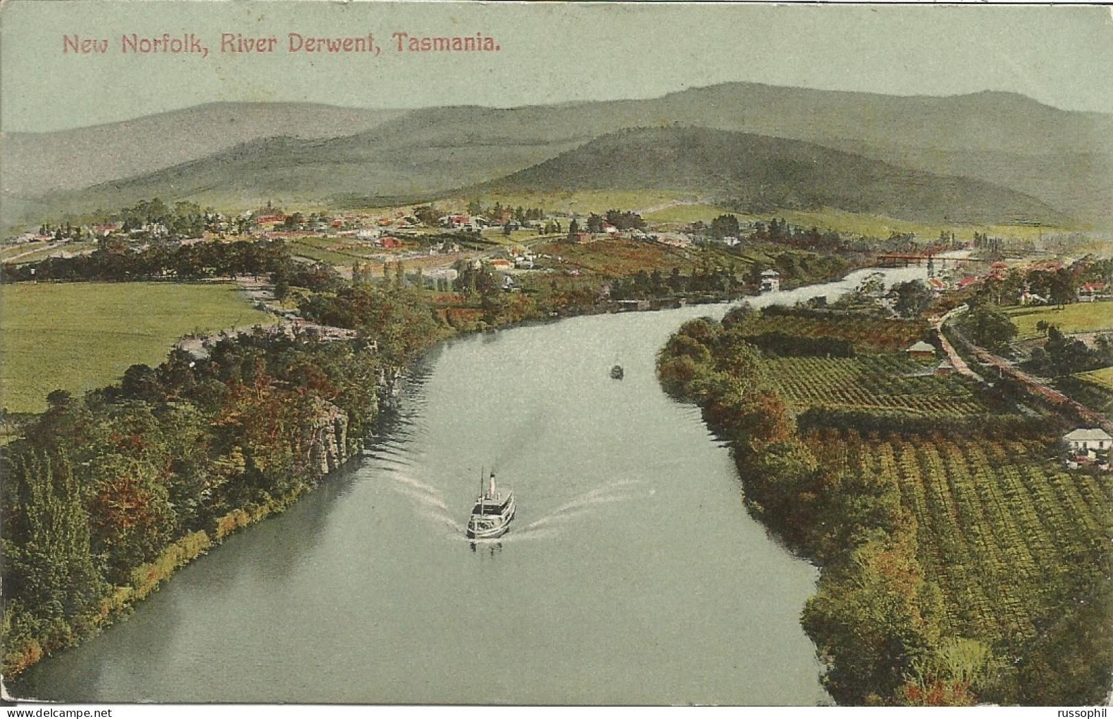 AUSTRALIA - TAS - NEW NORFOLK, RIVER DERWENT - ED. SPULLING N° 473 - 1911 - Hobart