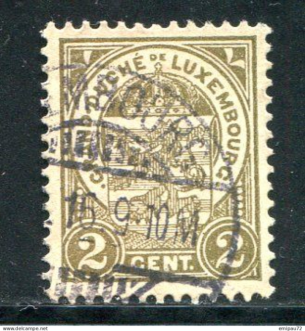 LUXEMBOURG- Y&T N°90- Oblitéré - 1907-24 Ecusson