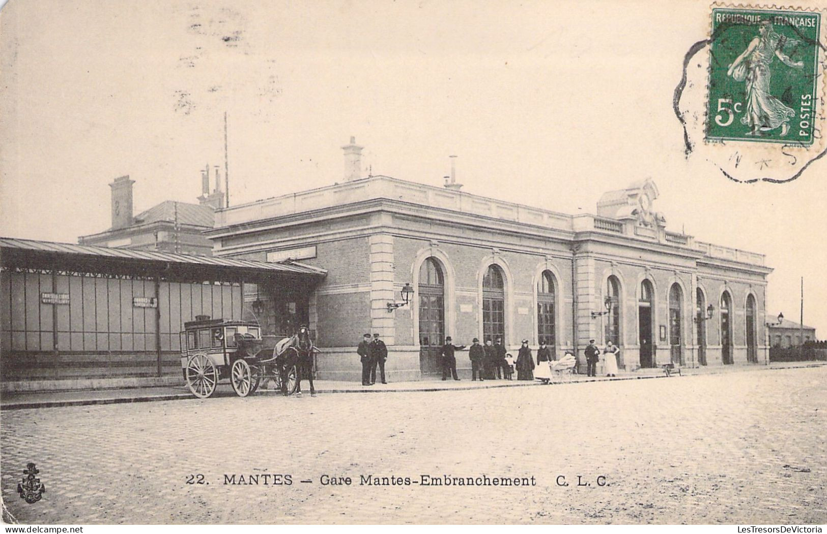 FRANCE - 78 - NANTES - Gare Mantes Embranchement - Carte Postale Ancienne - Mantes La Ville