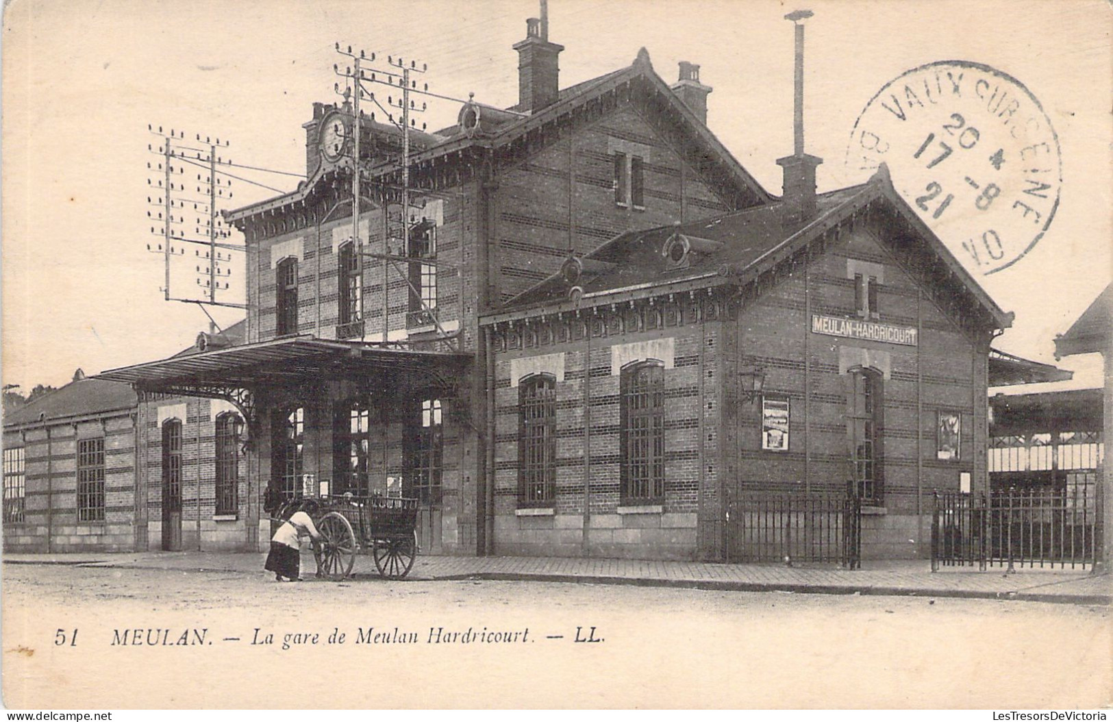 FRANCE - 78 - MEULAN - La Gare De Meulan Hardricourt - LL - Carte Postale Ancienne - Meulan