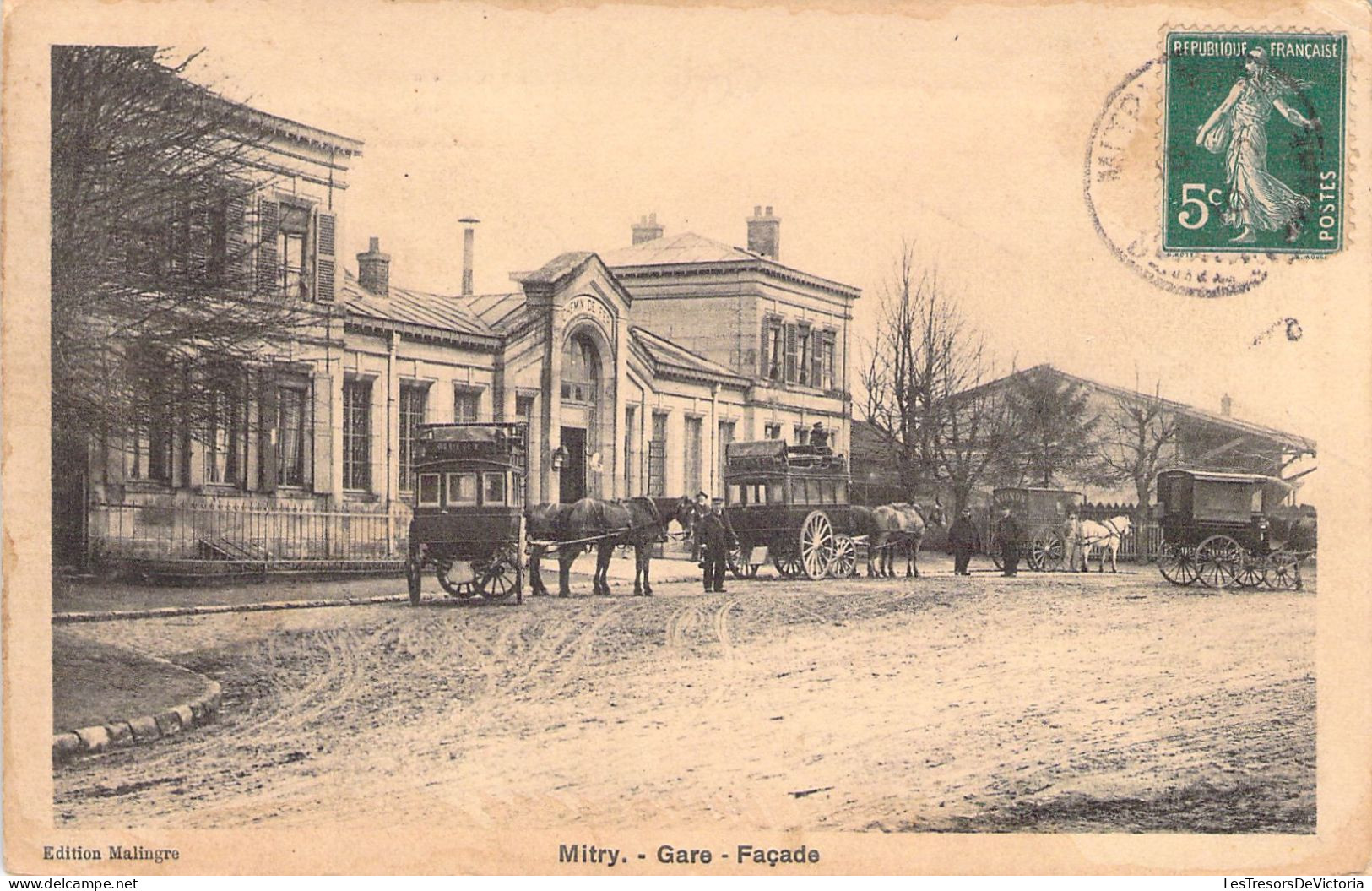 FRANCE - 77 - MITRY - Gare - Façade - Edition Mallingre - Carte Postale Ancienne - Mitry Mory