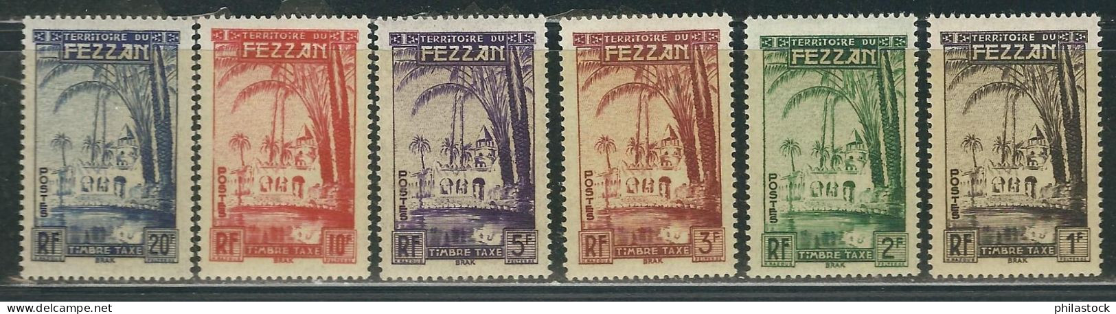 FEZZAN N° Taxes 6 à 11 ** - Unused Stamps