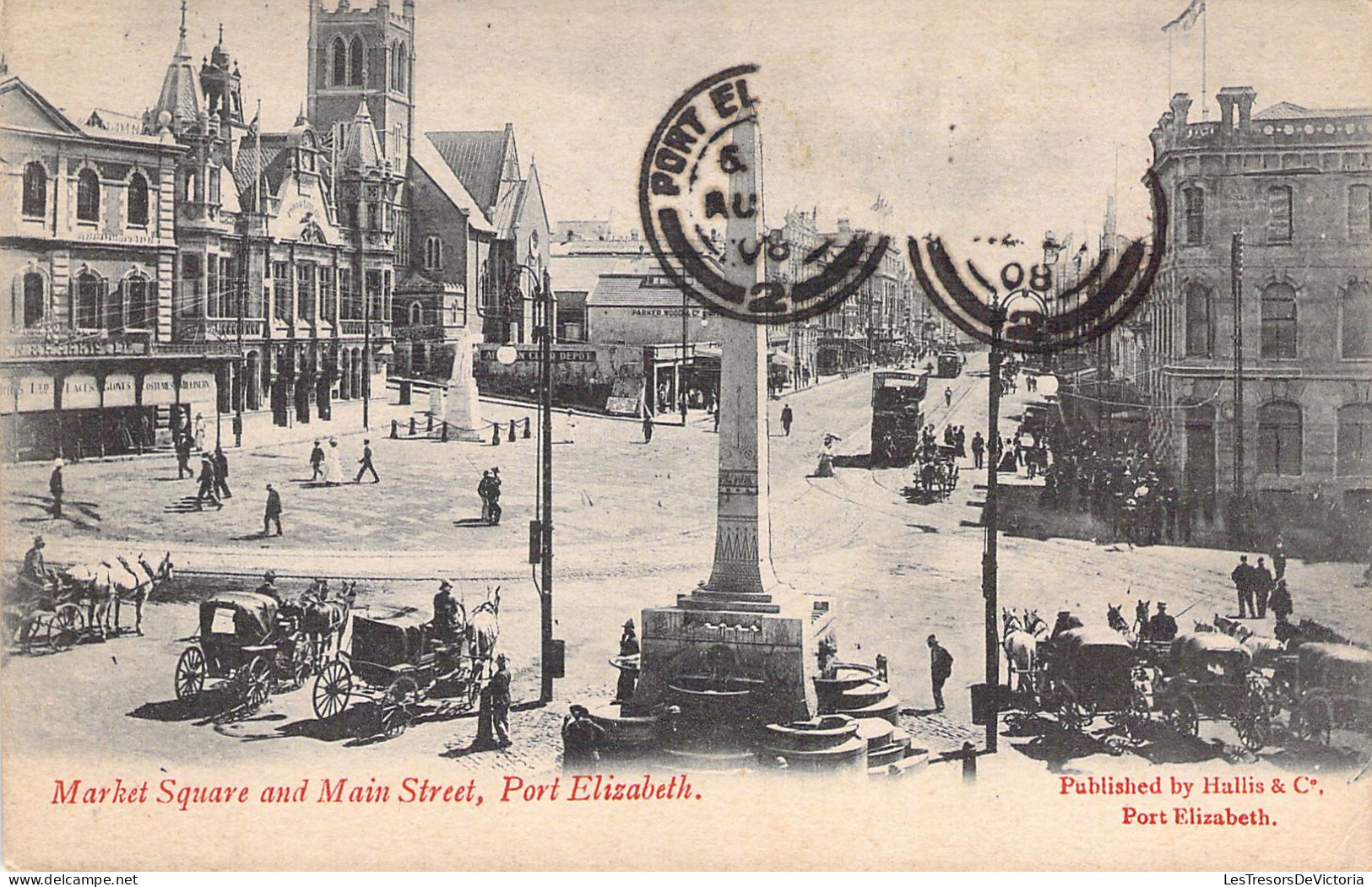 AFRIQUE DU SUD - Market Square And Main Street - Port Elizabeth - Carte Postale Ancienne - Südafrika