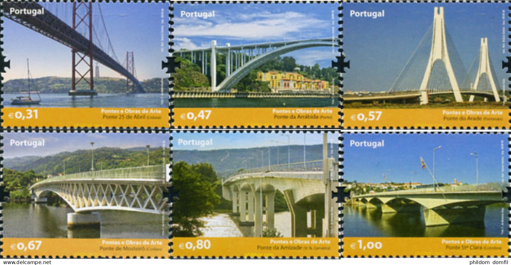 218729 MNH PORTUGAL 2008 PUENTES - Autres & Non Classés