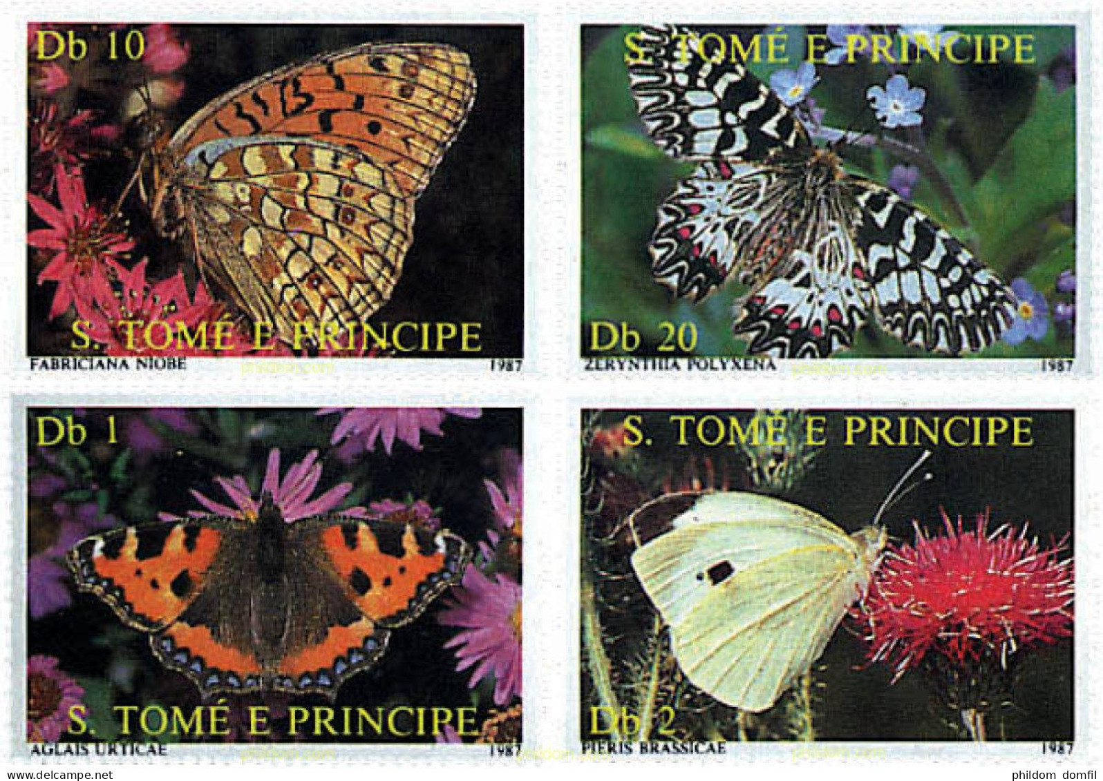 249478 MNH SANTO TOME Y PRINCIPE 1987 FAUNA Y FLORA - Araignées