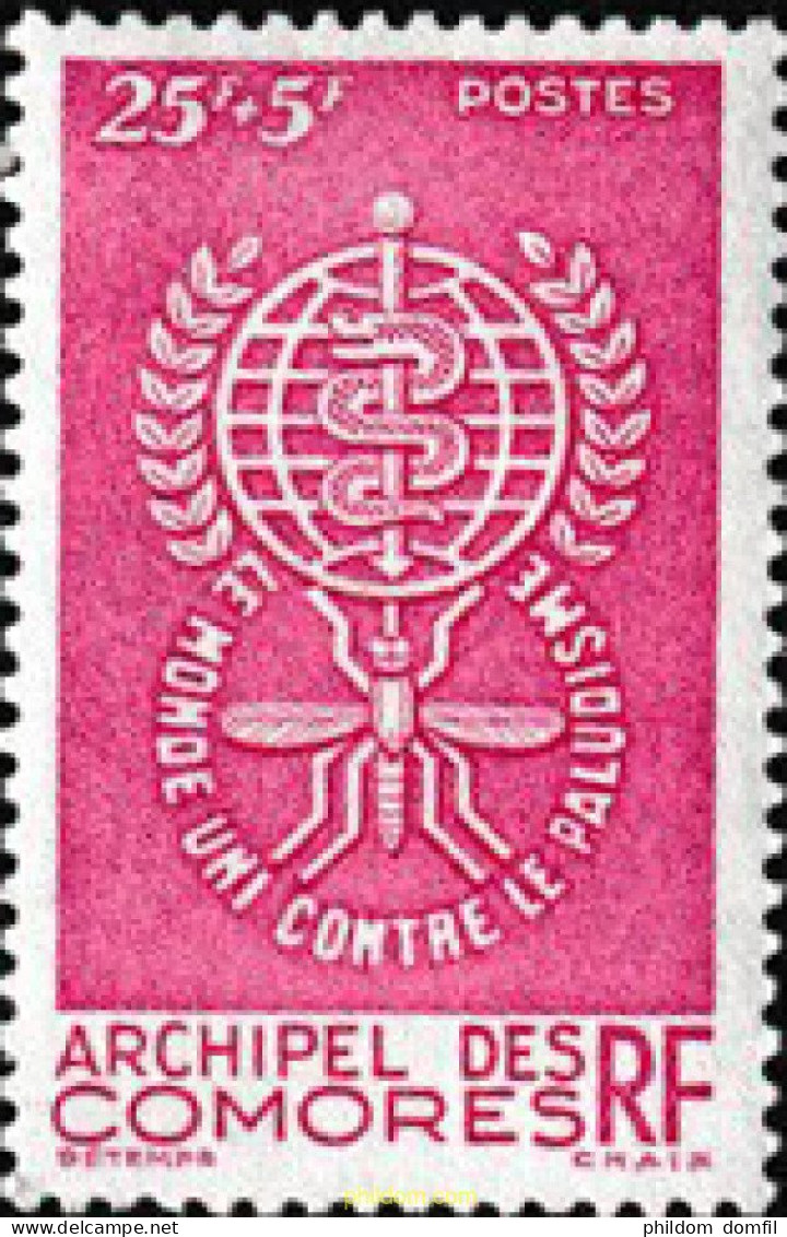 608351 MNH COMORES 1962 LUCHA CONTRA LA MALARIA - Araignées