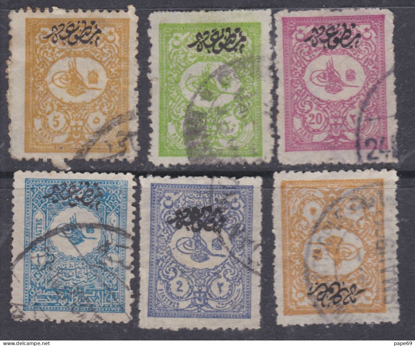 Turquie Timbres Pour Journaux N° 17 / 22 O  La Série Des 6 Valeurs Oblitérées, Dentelure En Général Irrégulière Sinon TB - Dagbladzegels