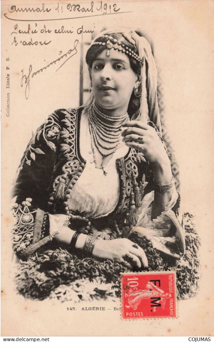 ALGERIE - S12278 - Belle Fatma - Bijoux - Pli - L10 - Femmes