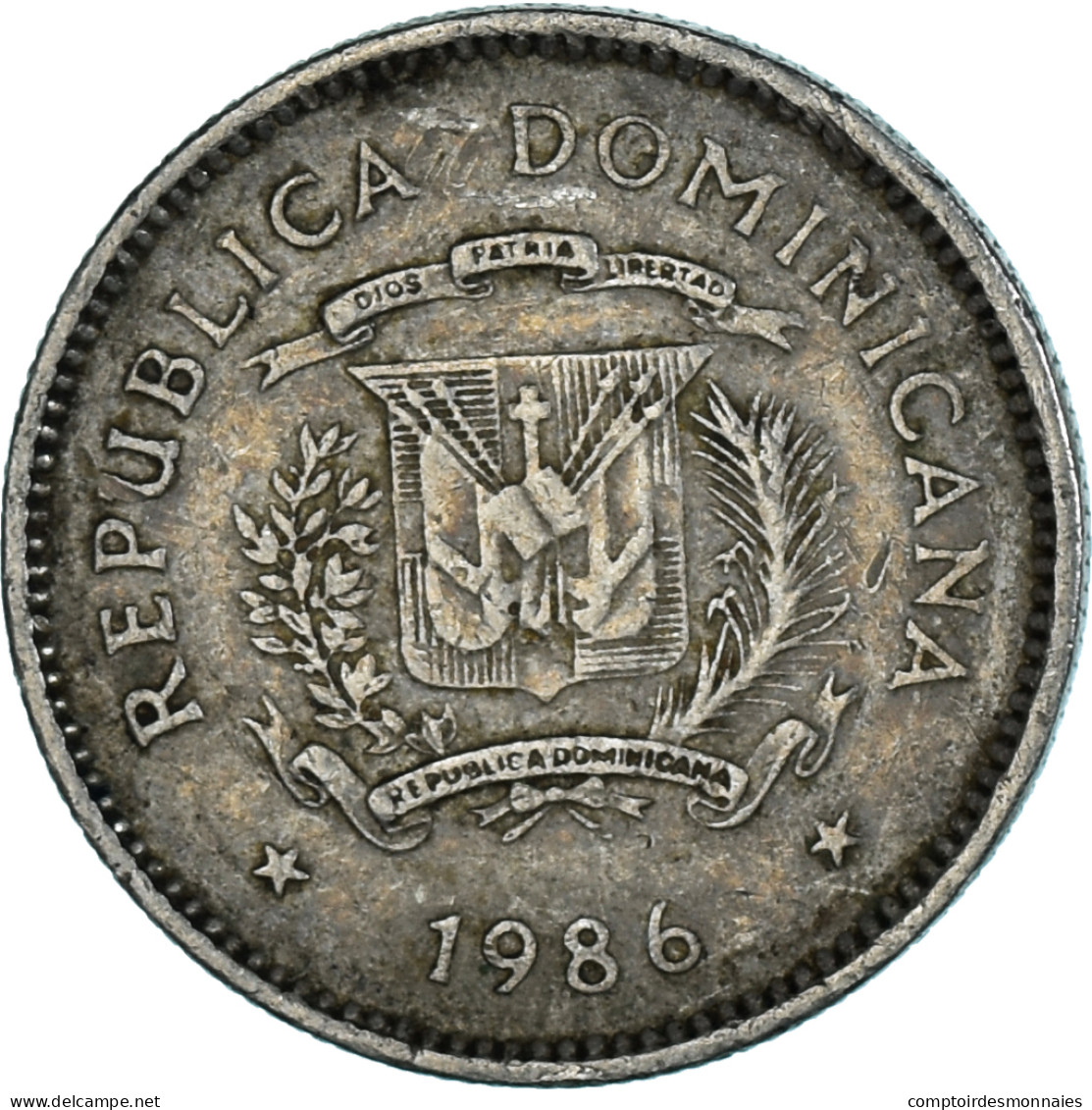 Monnaie, République Dominicaine, 10 Centavos, 1986 - Dominicaanse Republiek