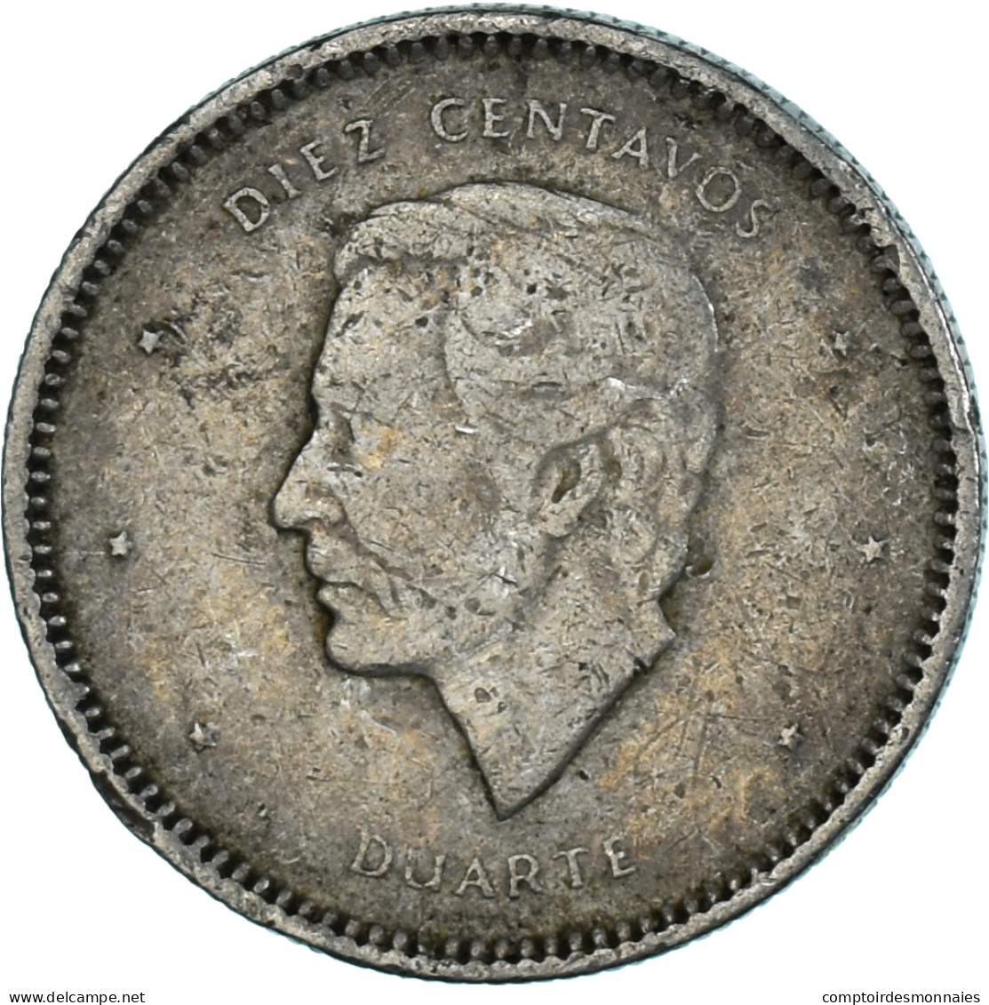 Monnaie, République Dominicaine, 10 Centavos, 1986 - Dominicana