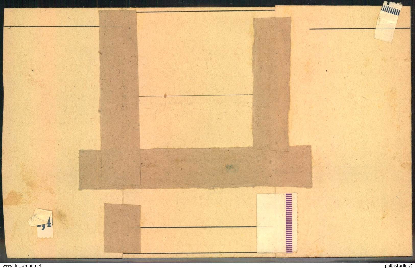 1948, 6 Pfg. Arbeiter  Maschinenaufdruck Im Waag. Eckrandpaar Mit Plattendruck Oberrand, Fernbrief - Other & Unclassified