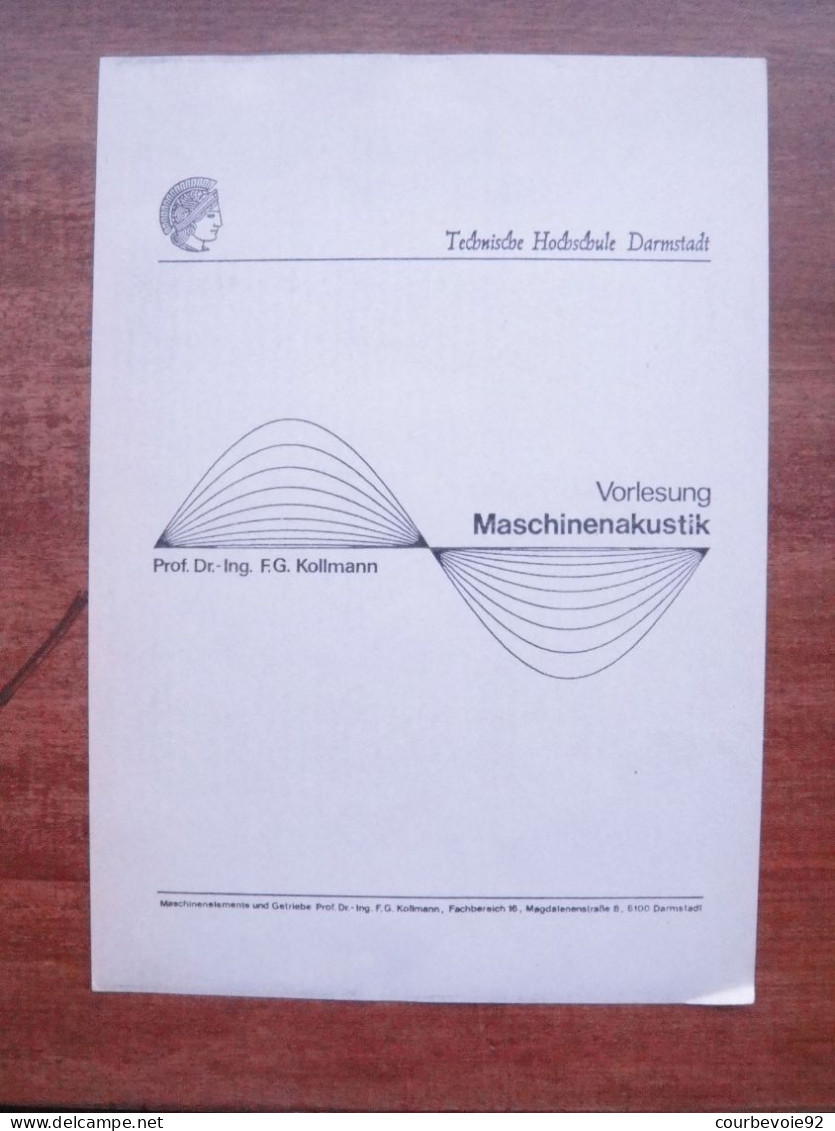 Skript Maschinenakustik THDarmstadt - Schulbücher