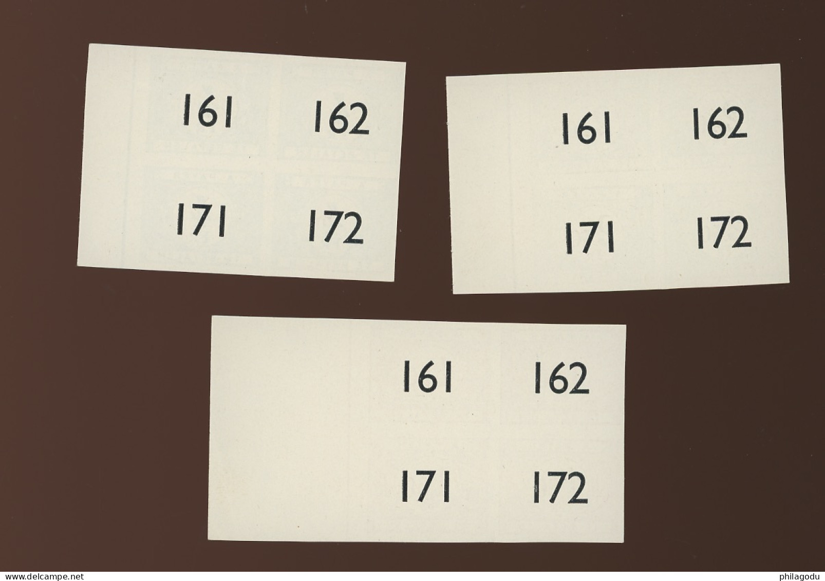 Taxes 1945-1953  Sans Gomme,avec Et Sans Numéro   Seulement 25 Blocs De 4 (et Beaucoup Furent Découpés) Tirage 200 Ex - 1941-1960