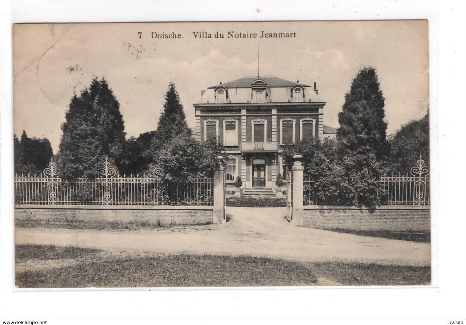 Doische  Villa Du Notaire Jeanmart. ( Carte TRES Rare ) - Doische