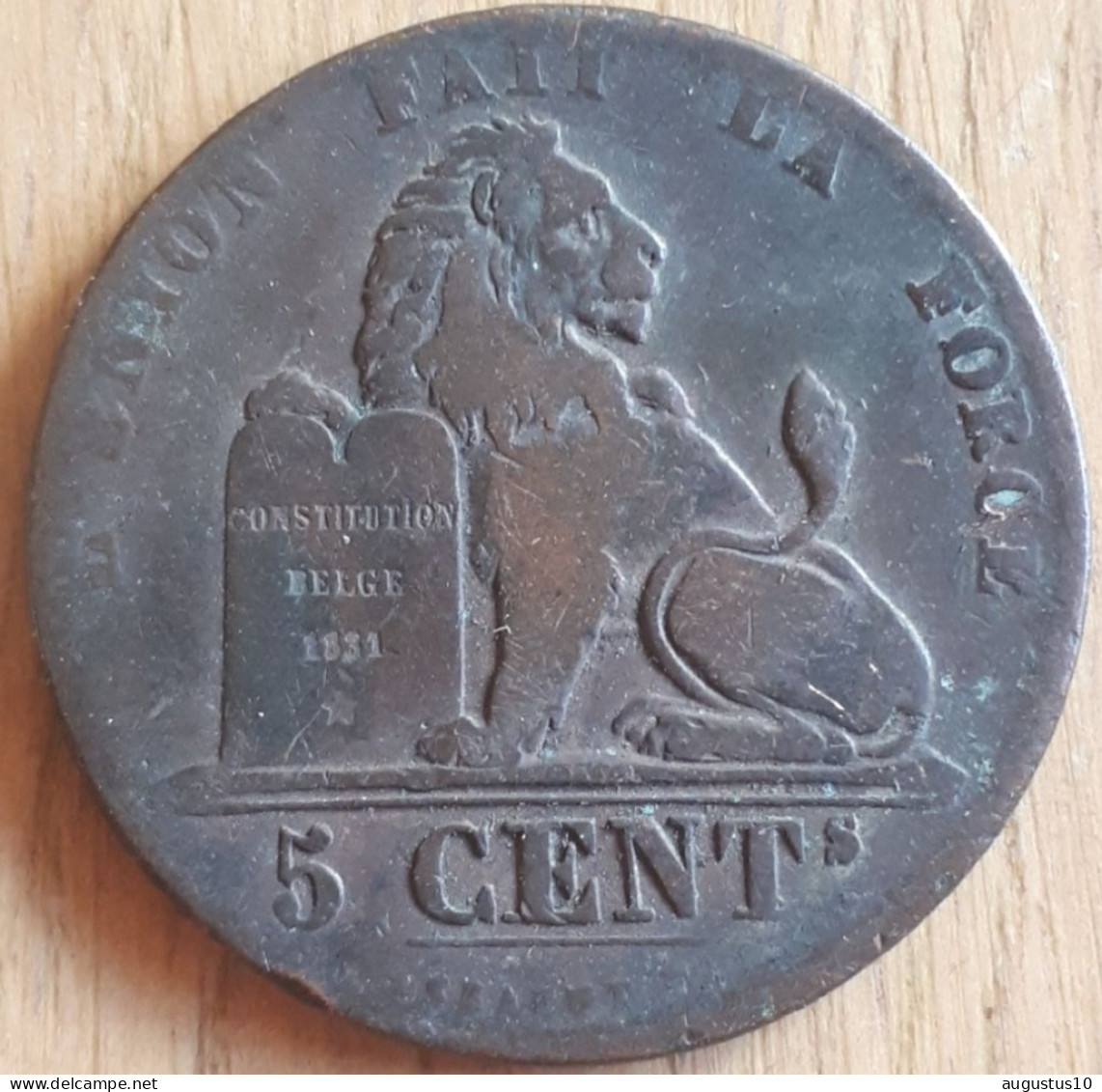 BELGIE : 5 CENTIMES  1842 - 5 Cent